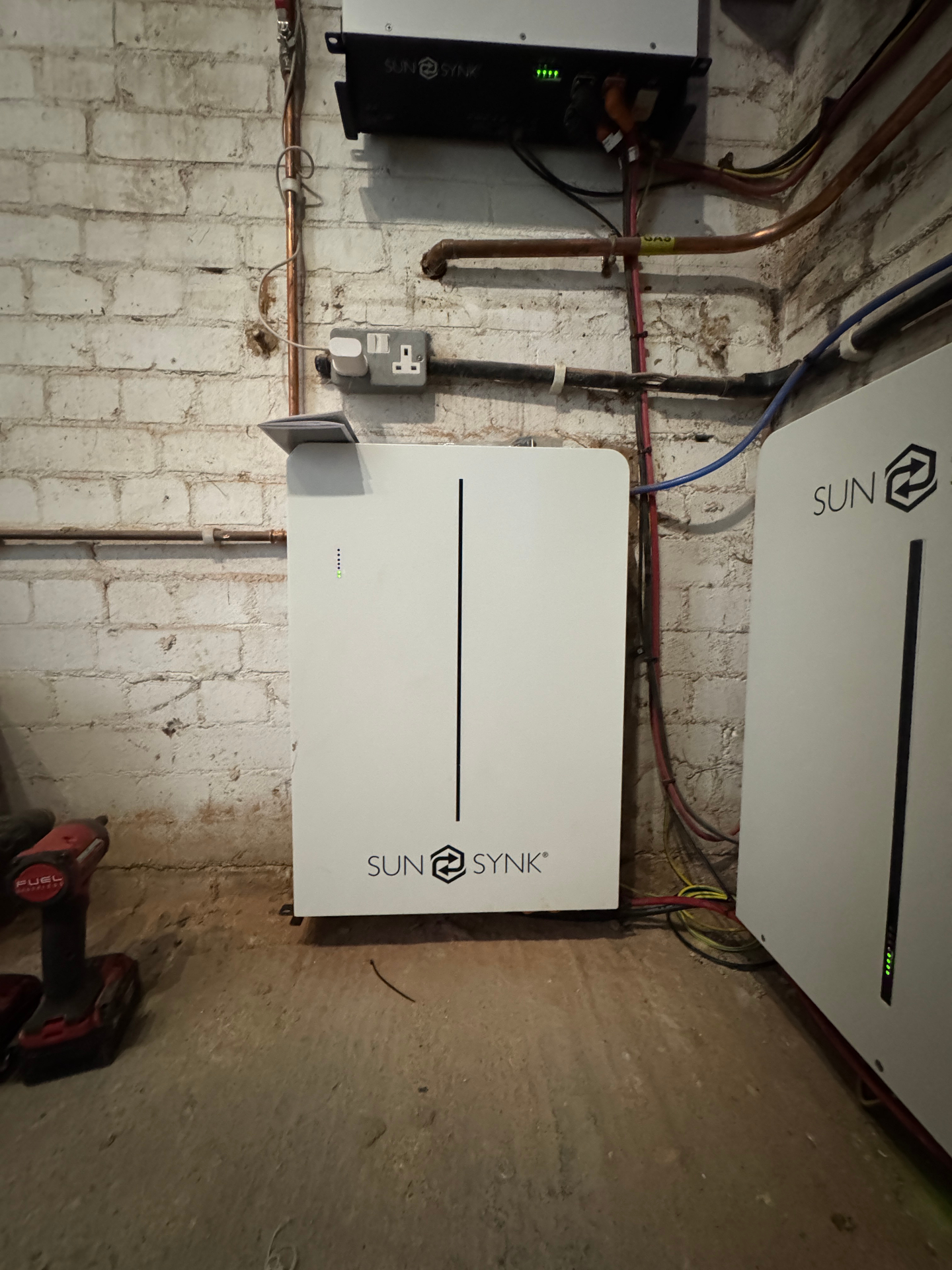 Sunsynk home battery and hybrid inverter installation in Kent by Solid Electrical